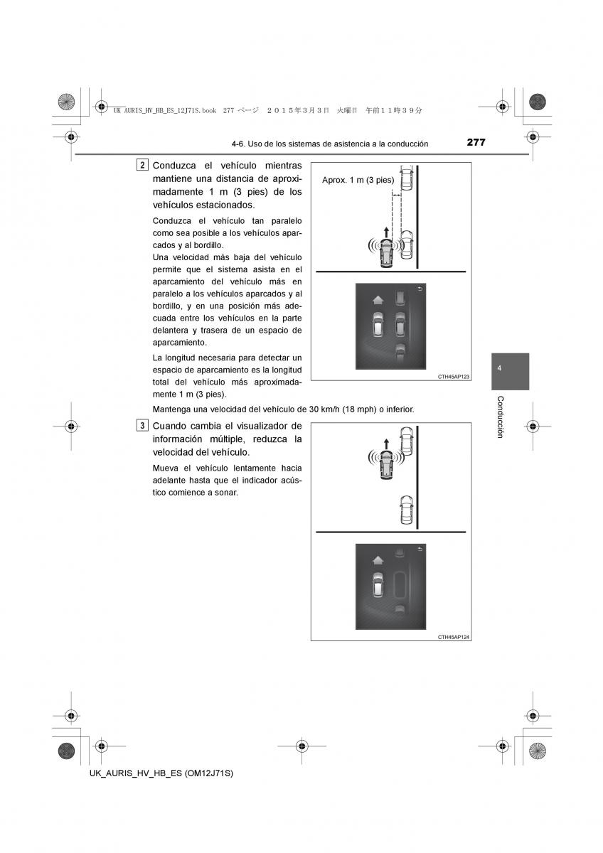 Toyota Auris Hybrid II 2 manual del propietario / page 277