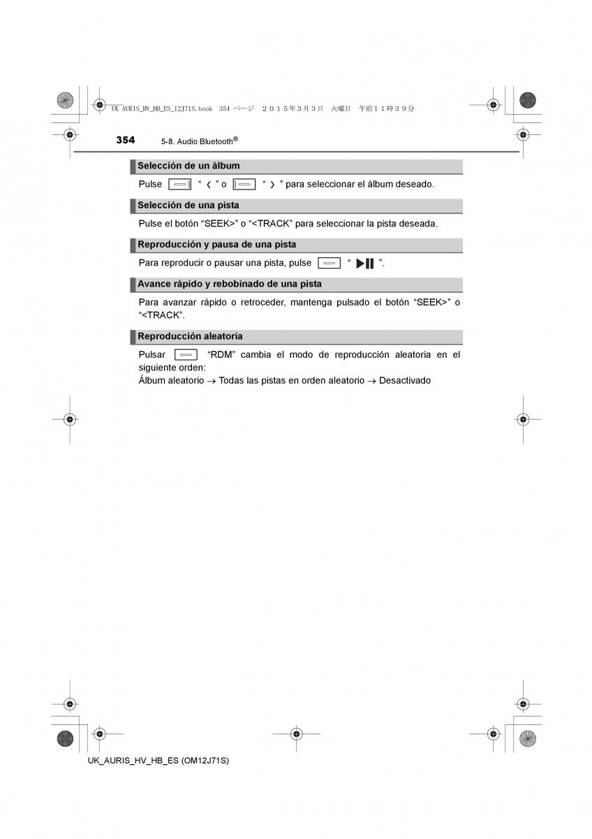 Toyota Auris Hybrid II 2 manual del propietario / page 354