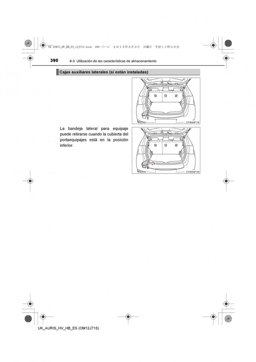 Toyota Auris Hybrid II 2 manual del propietario / page 390