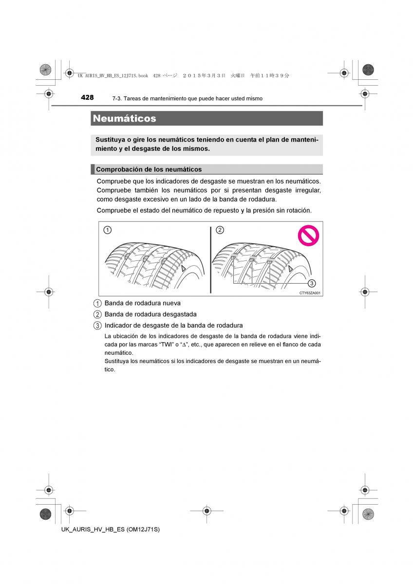 Toyota Auris Hybrid II 2 manual del propietario / page 428