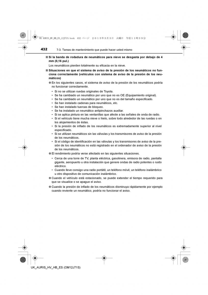 Toyota Auris Hybrid II 2 manual del propietario / page 432