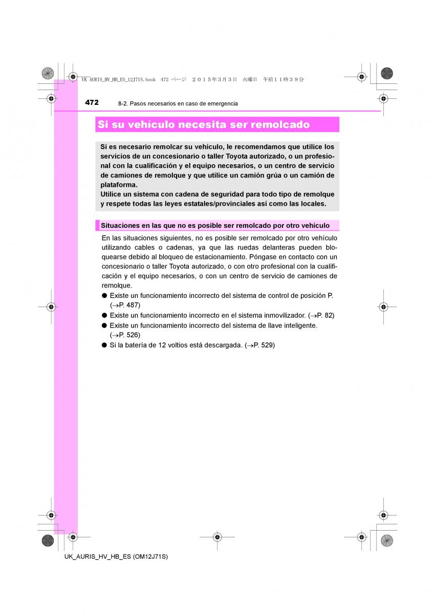 Toyota Auris Hybrid II 2 manual del propietario / page 472