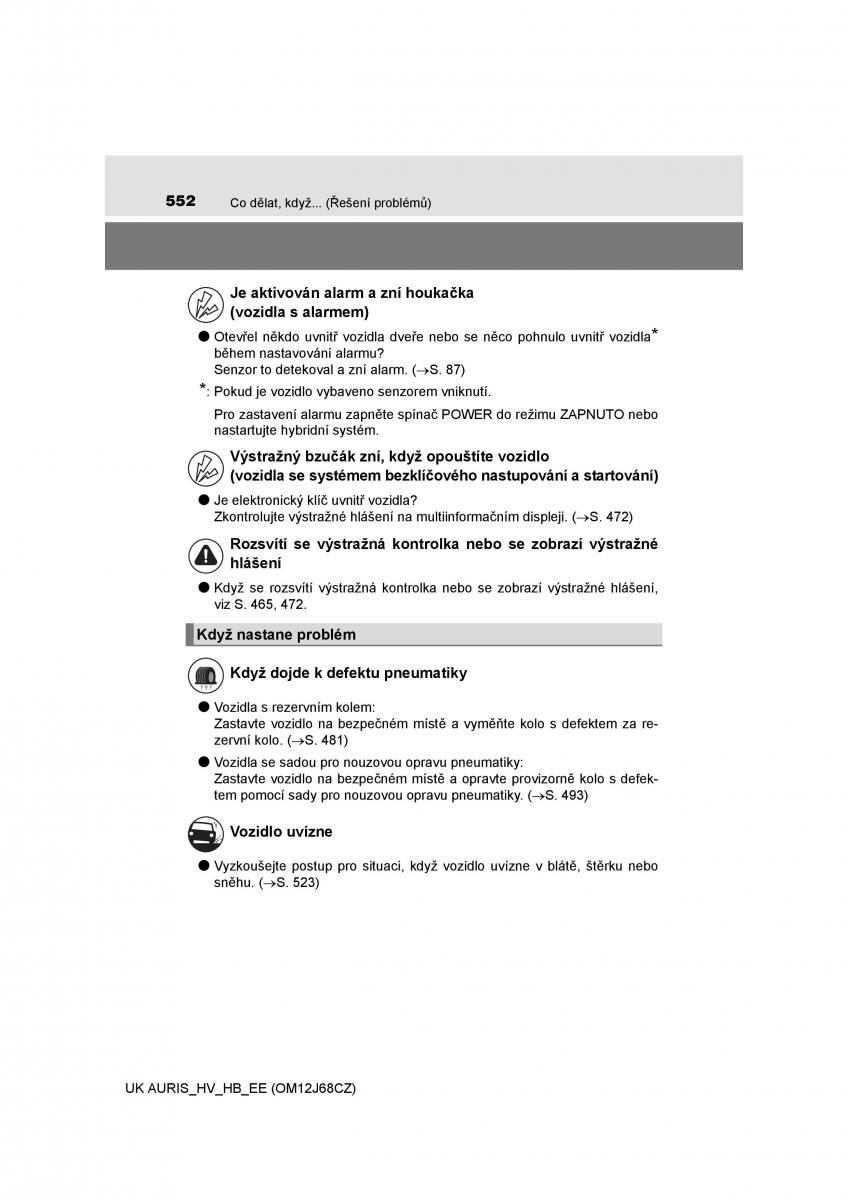 Toyota Auris Hybrid II 2 navod k obsludze / page 552