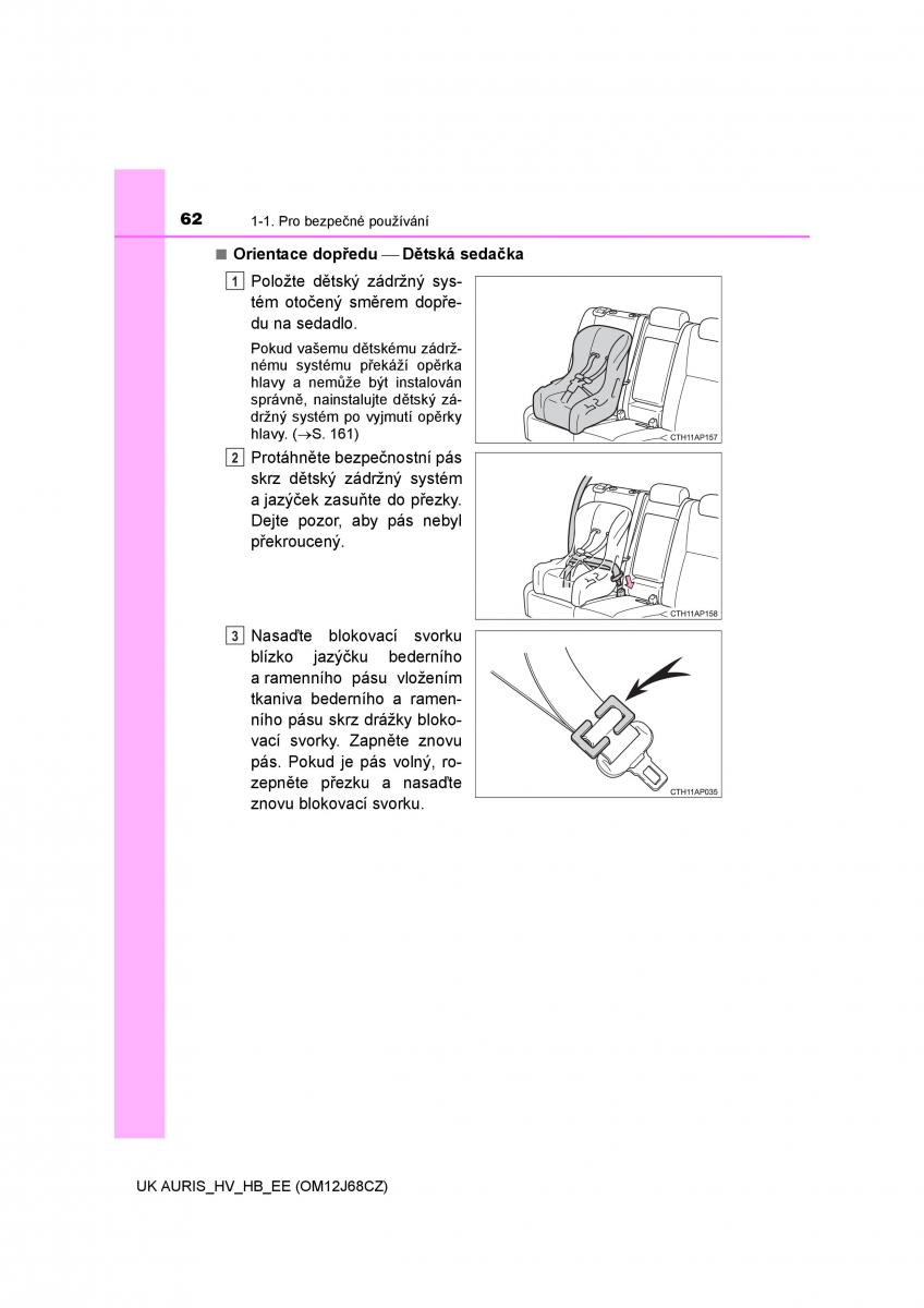 Toyota Auris Hybrid II 2 navod k obsludze / page 62