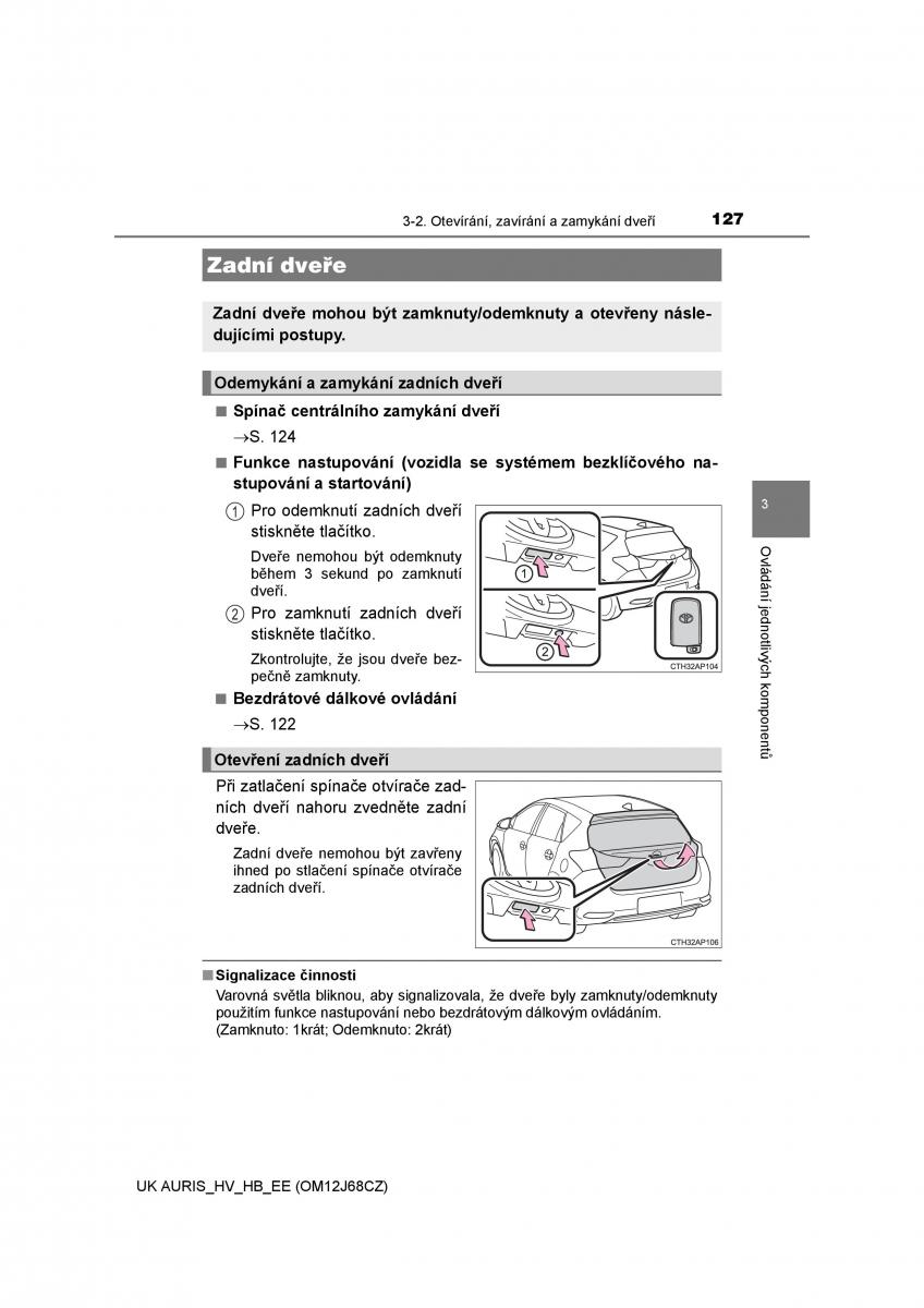 Toyota Auris Hybrid II 2 navod k obsludze / page 127