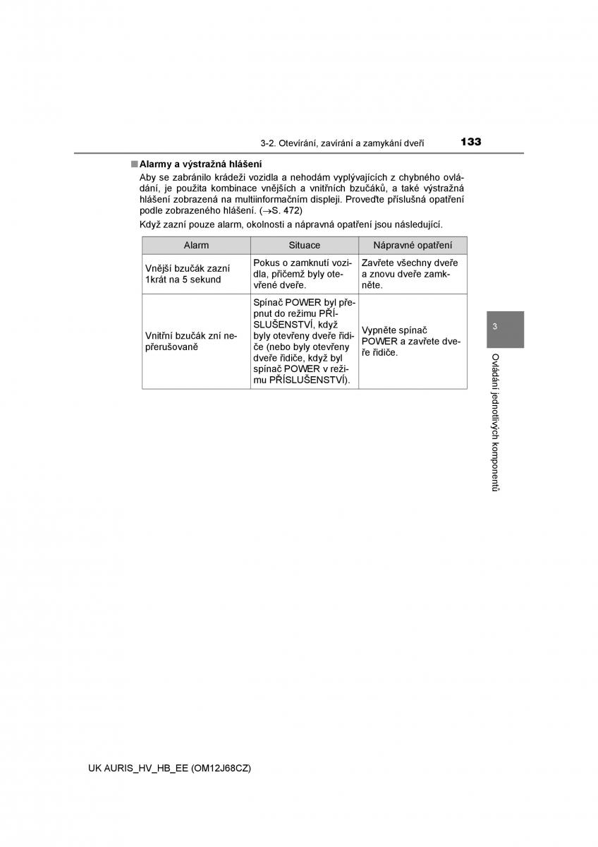 Toyota Auris Hybrid II 2 navod k obsludze / page 133