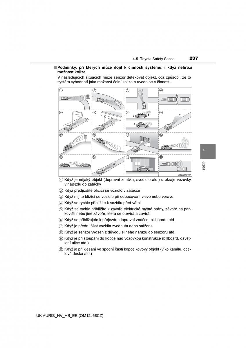 Toyota Auris Hybrid II 2 navod k obsludze / page 237