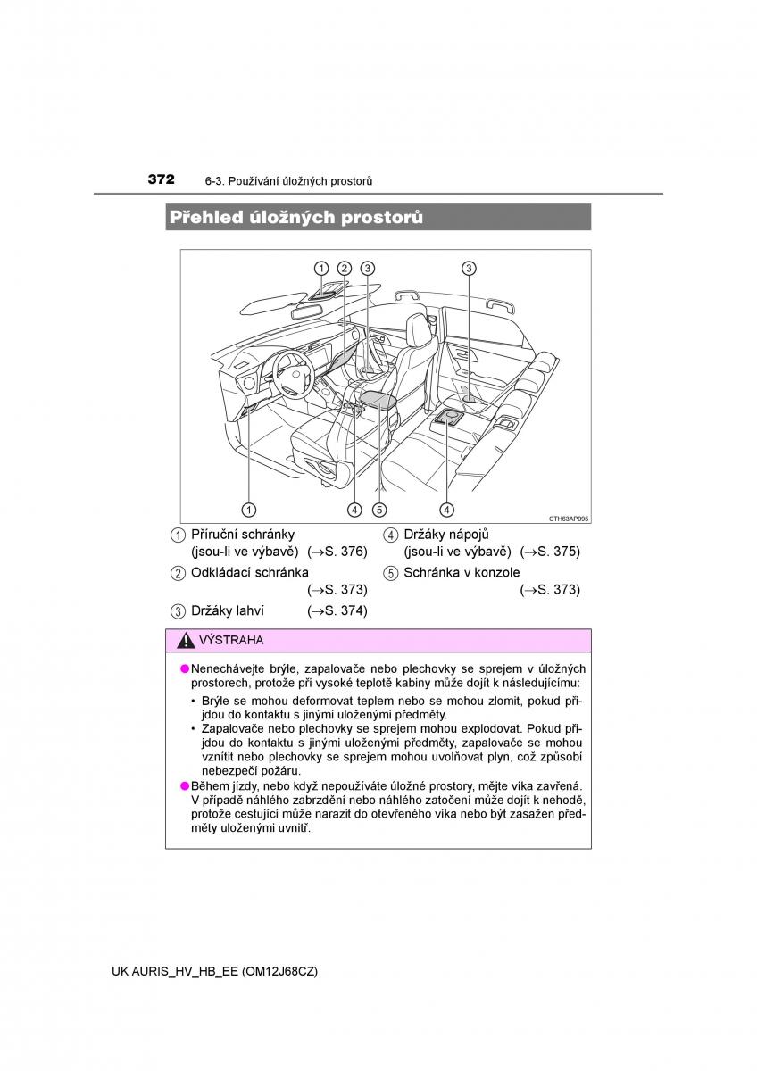 Toyota Auris Hybrid II 2 navod k obsludze / page 372