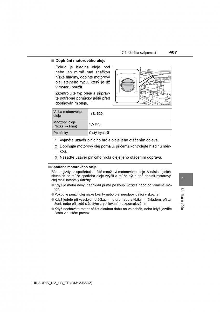 Toyota Auris Hybrid II 2 navod k obsludze / page 407