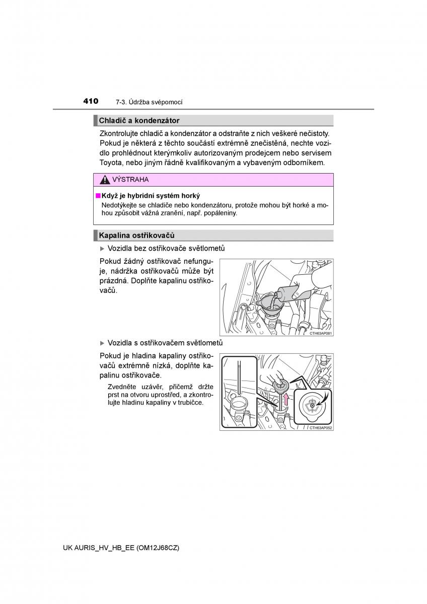 Toyota Auris Hybrid II 2 navod k obsludze / page 410