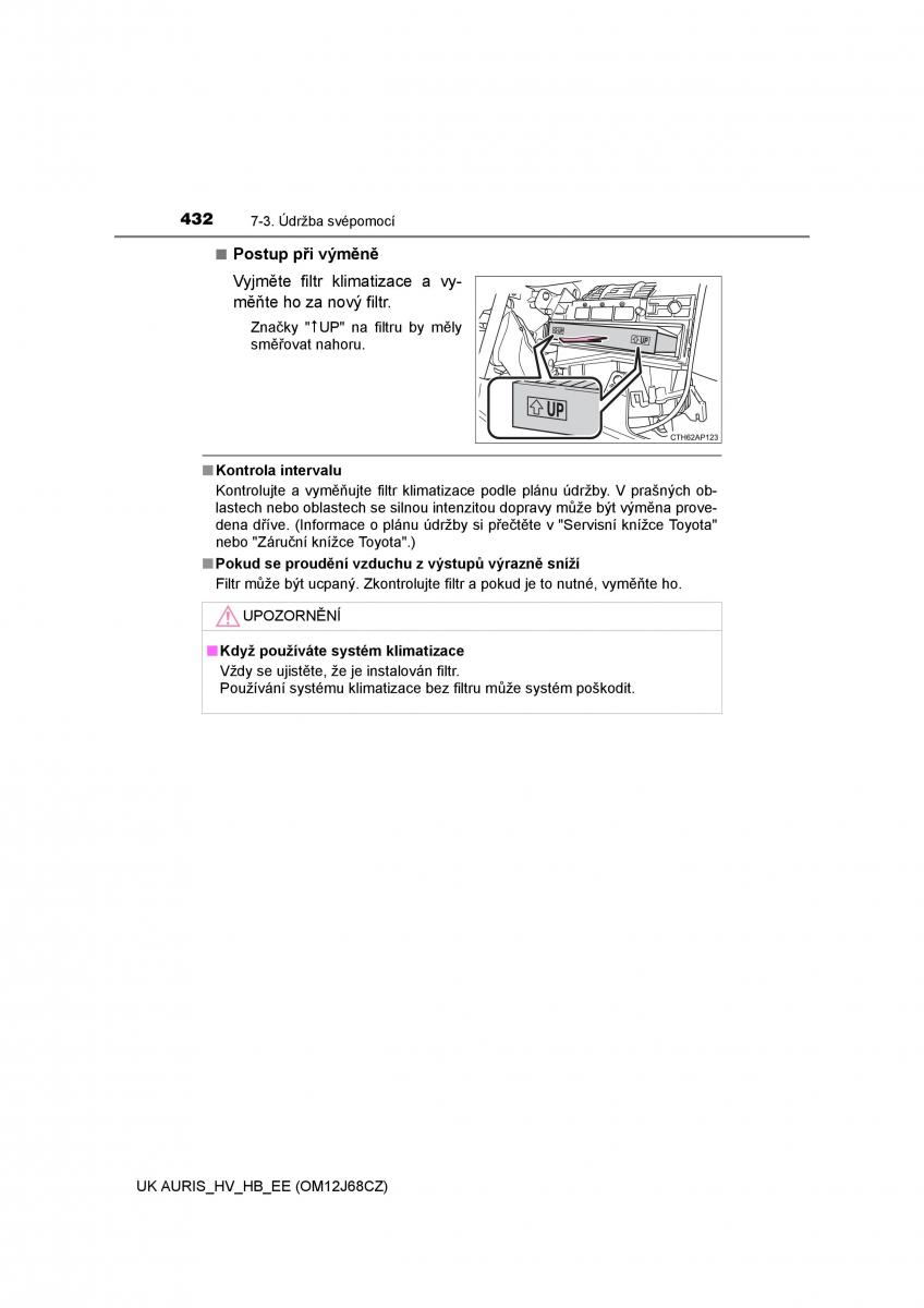 Toyota Auris Hybrid II 2 navod k obsludze / page 432