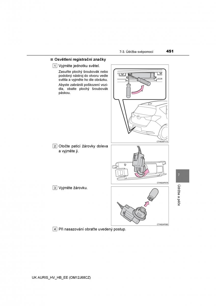 Toyota Auris Hybrid II 2 navod k obsludze / page 451