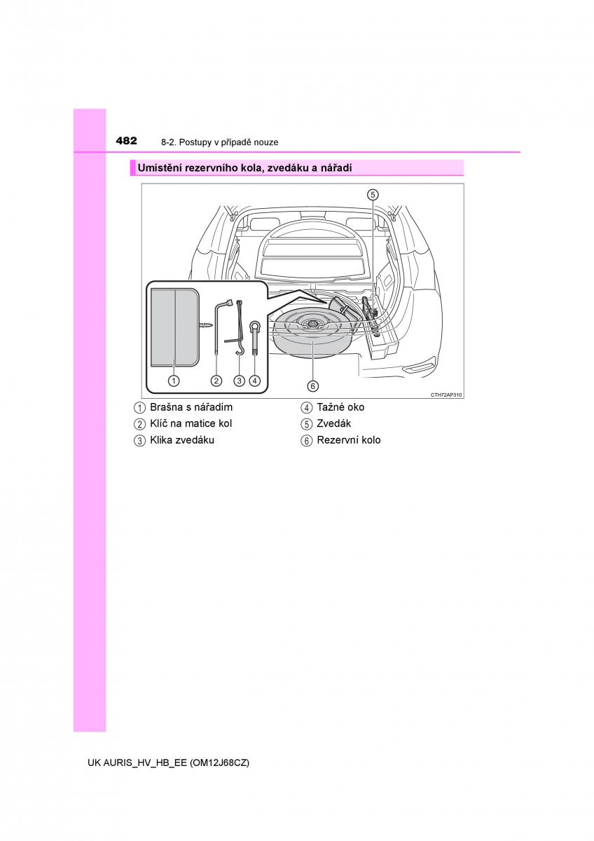 Toyota Auris Hybrid II 2 navod k obsludze / page 482