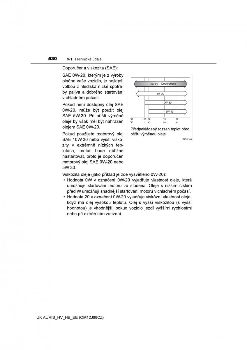 Toyota Auris Hybrid II 2 navod k obsludze / page 530