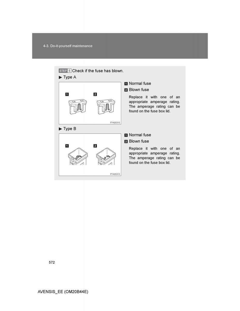 Toyota Avensis III 3 owners manual / page 572