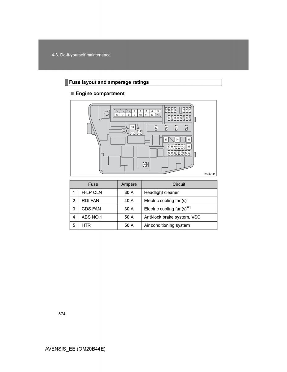 Toyota Avensis III 3 owners manual / page 574