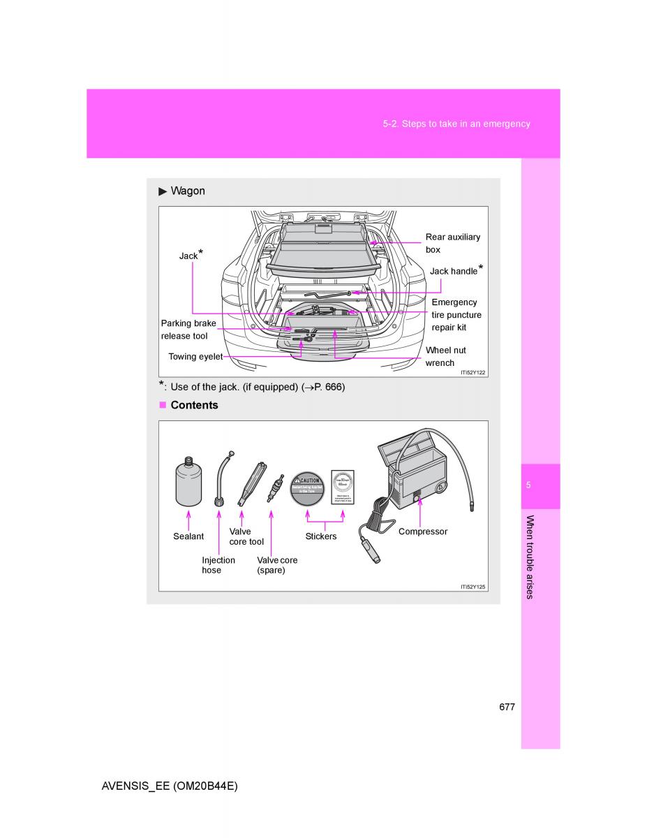 Toyota Avensis III 3 owners manual / page 677