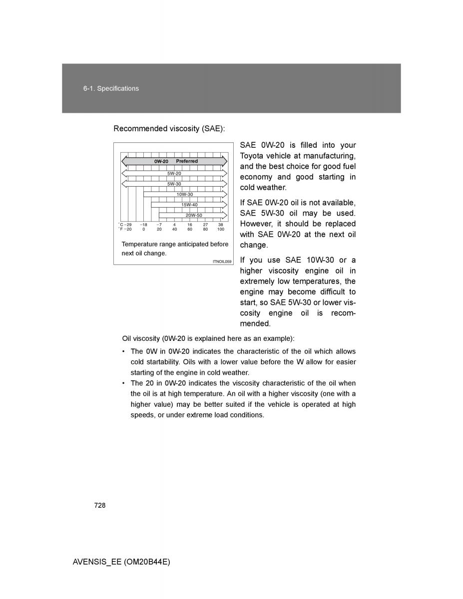 Toyota Avensis III 3 owners manual / page 728