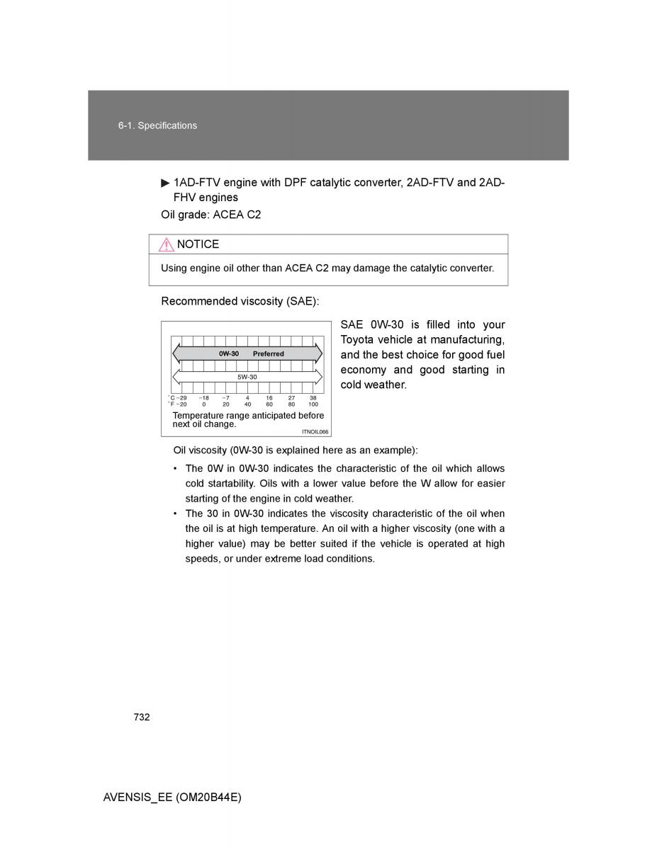 Toyota Avensis III 3 owners manual / page 732