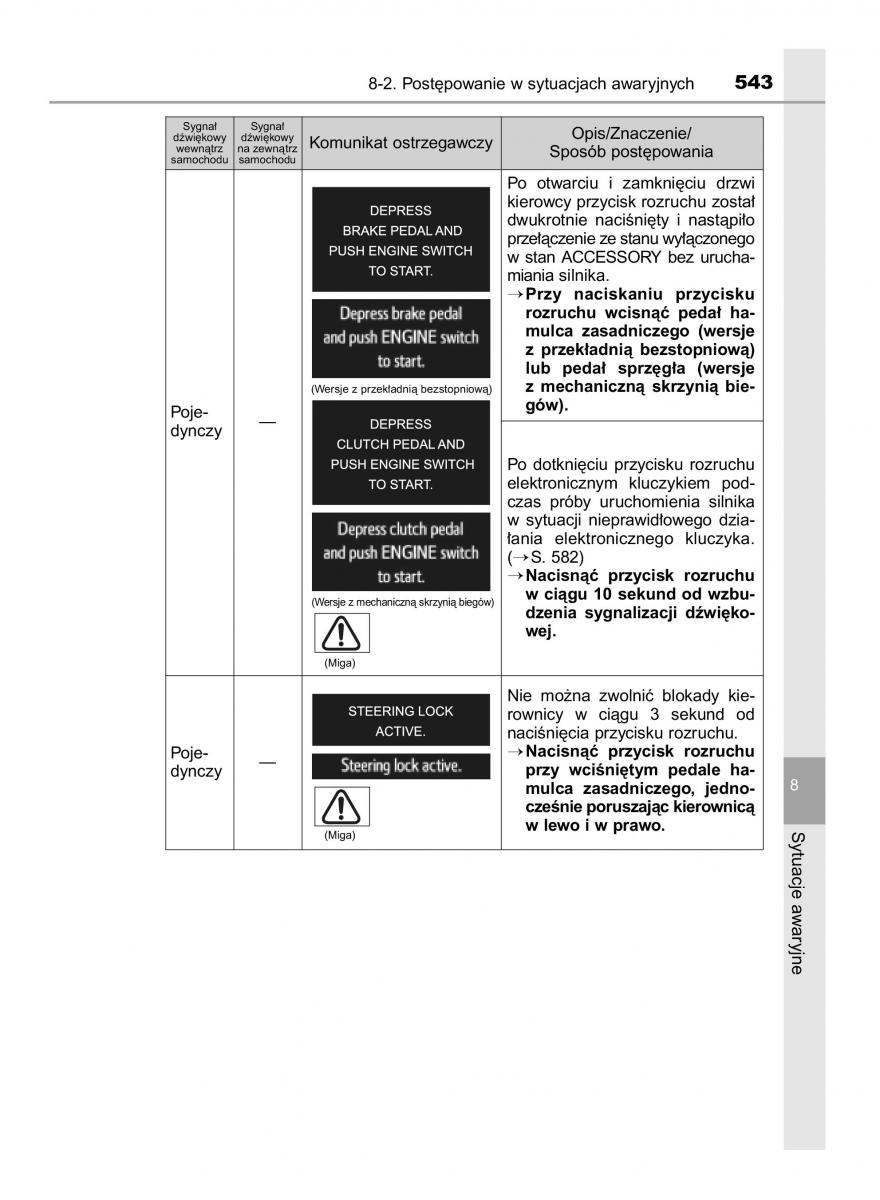 Toyota Avensis IV 4 instrukcja obslugi / page 543