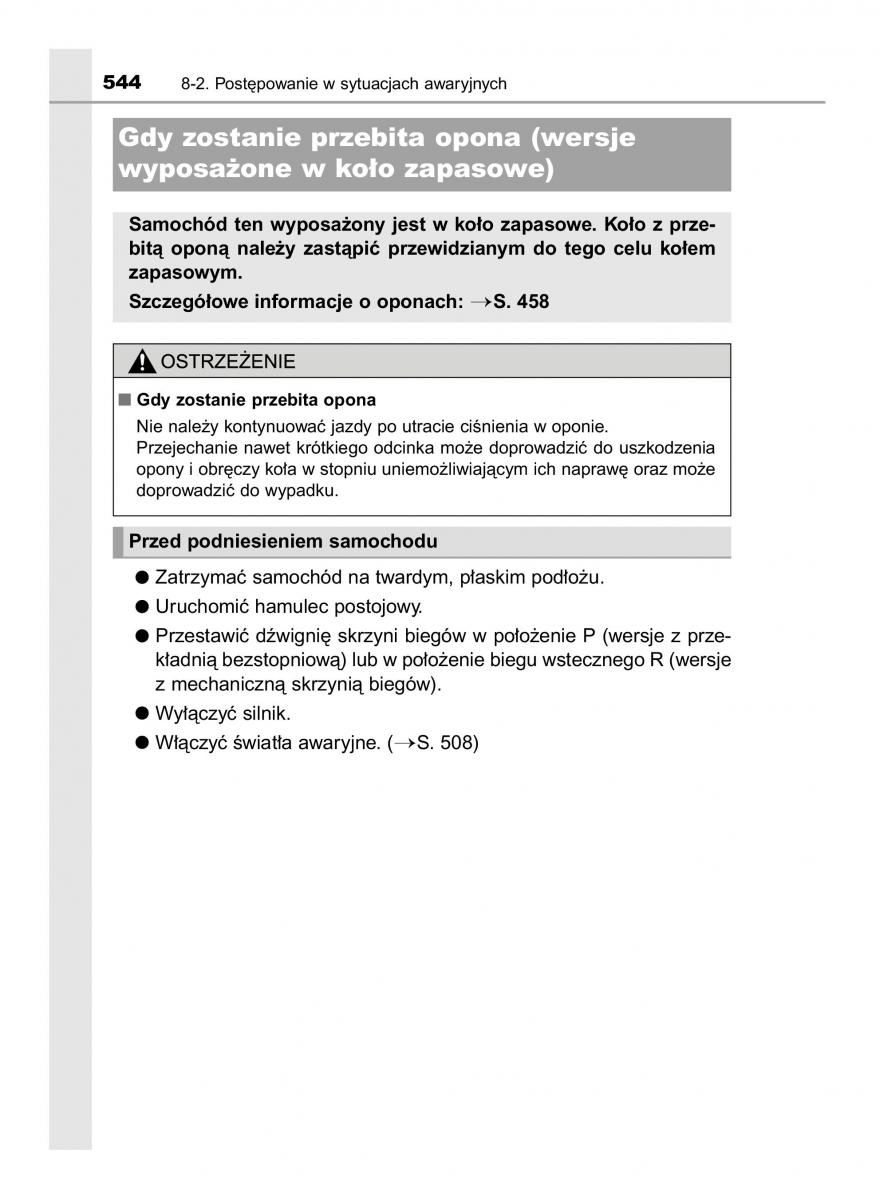 Toyota Avensis IV 4 instrukcja obslugi / page 544