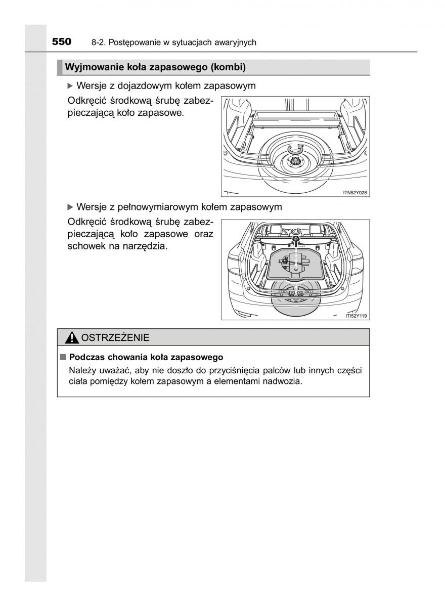 Toyota Avensis IV 4 instrukcja obslugi / page 550