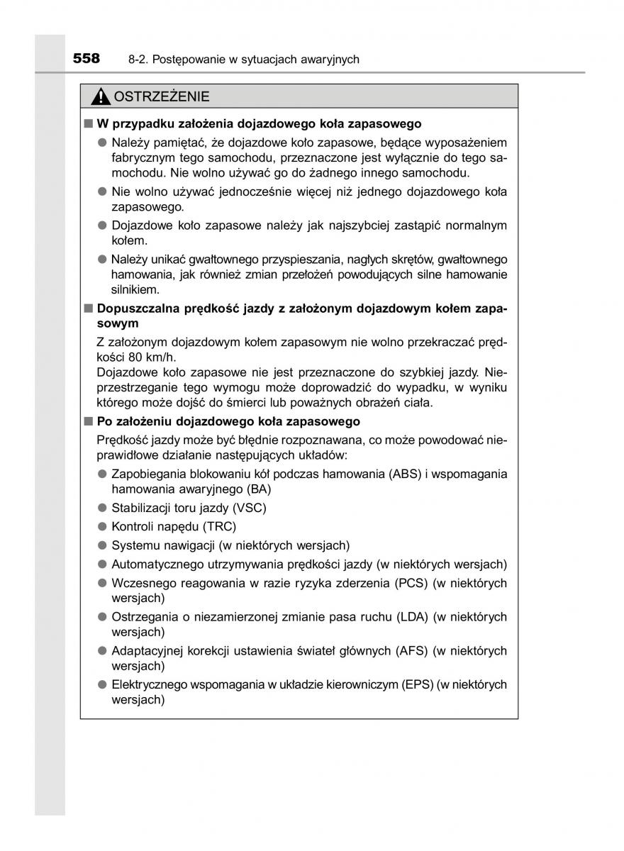 Toyota Avensis IV 4 instrukcja obslugi / page 558