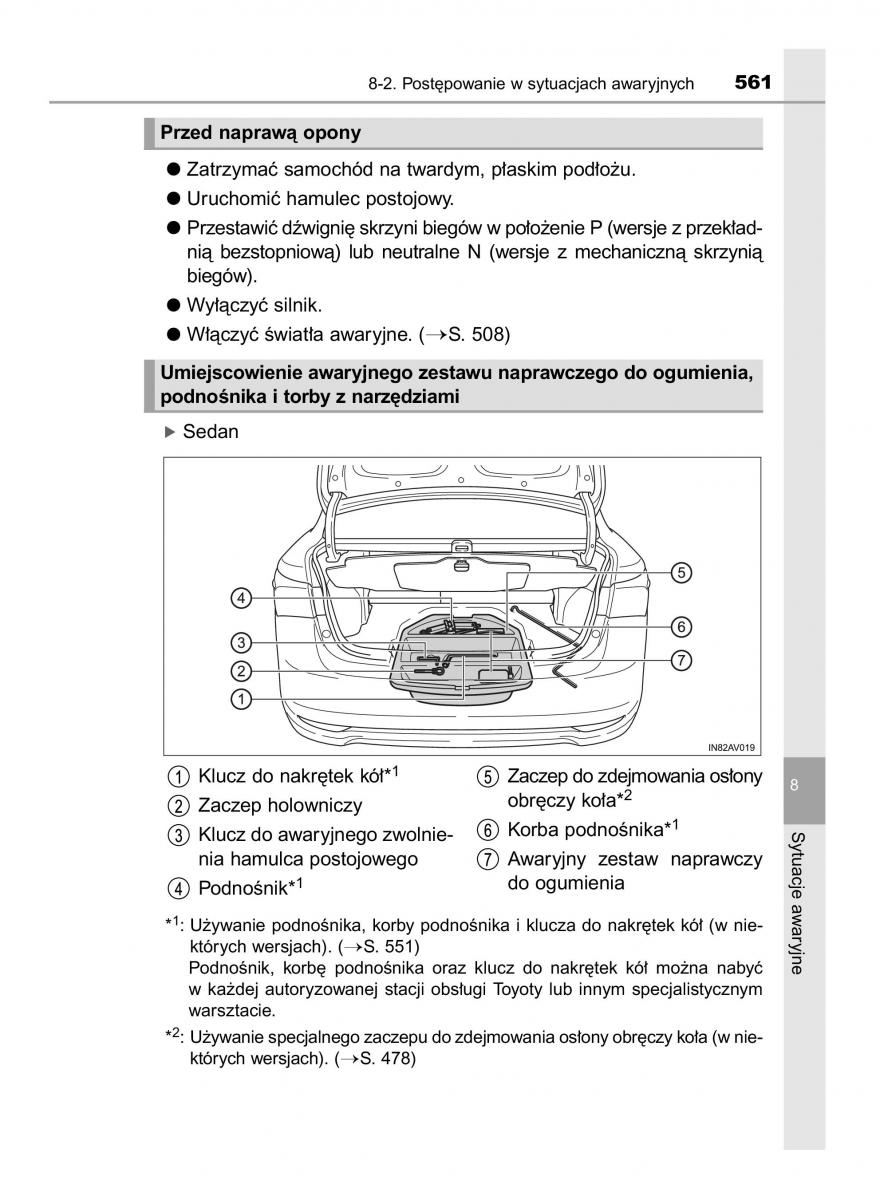 Toyota Avensis IV 4 instrukcja obslugi / page 561