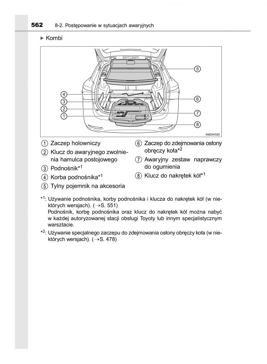 Toyota Avensis IV 4 instrukcja obslugi / page 562