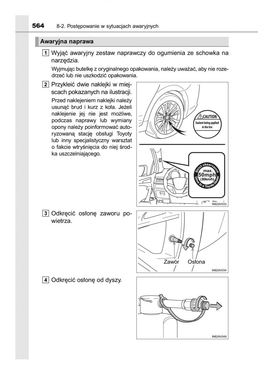 Toyota Avensis IV 4 instrukcja obslugi / page 564