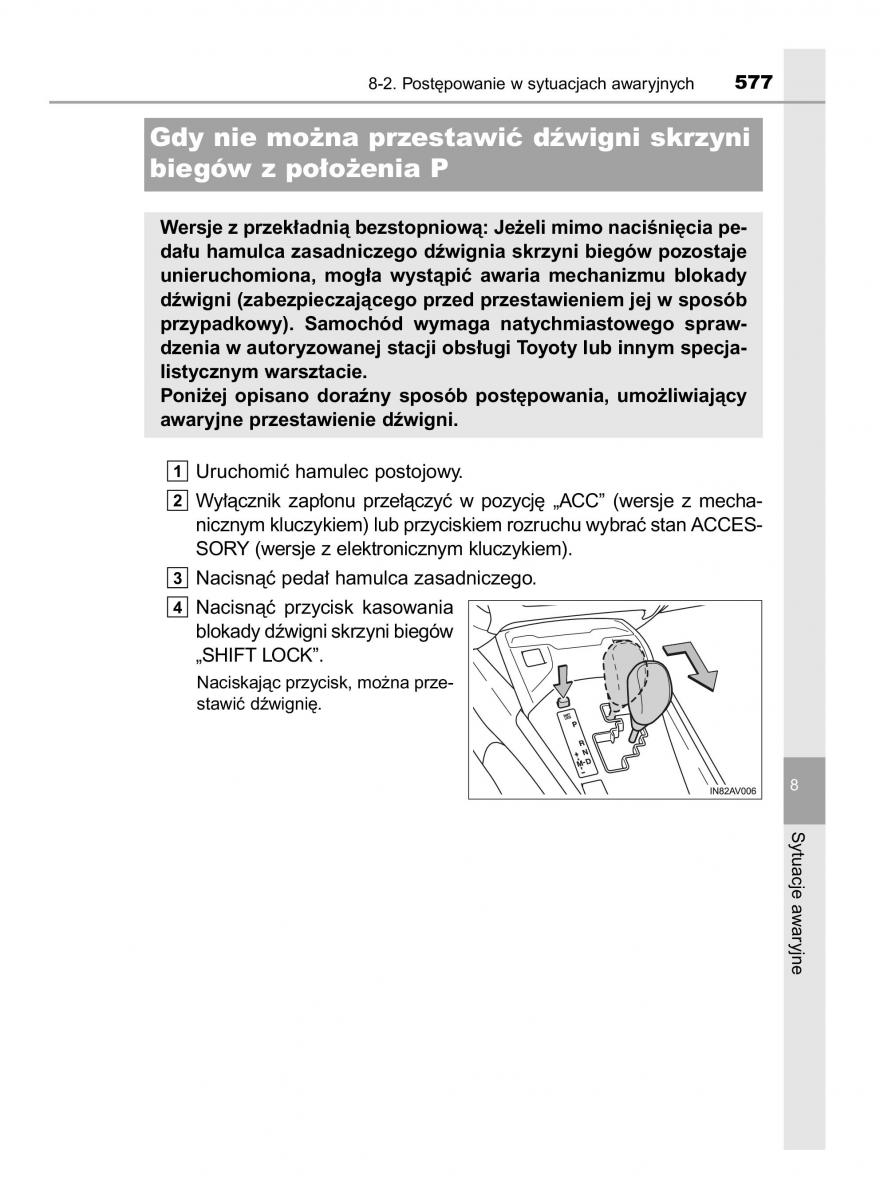 Toyota Avensis IV 4 instrukcja obslugi / page 577