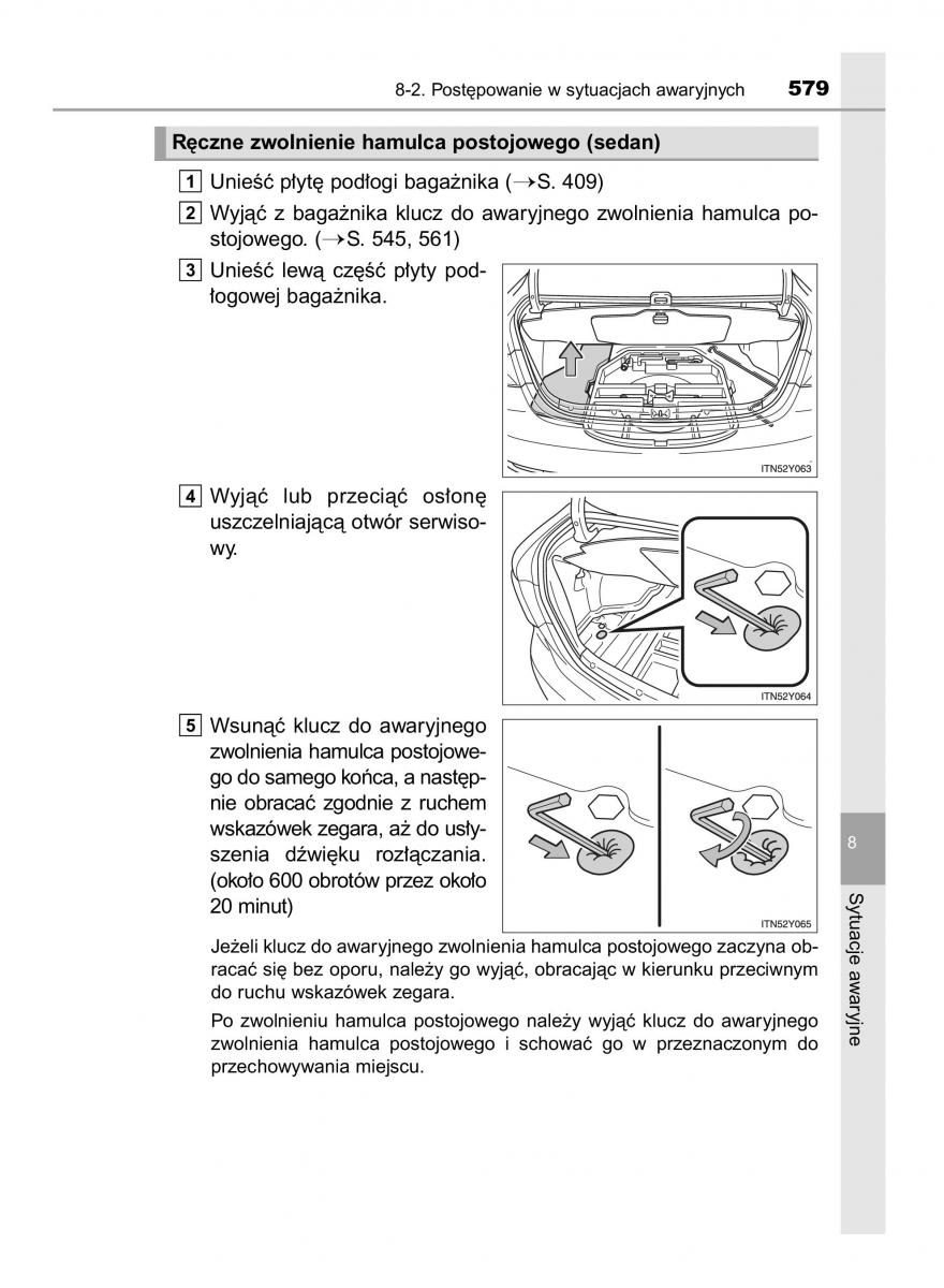 Toyota Avensis IV 4 instrukcja obslugi / page 579