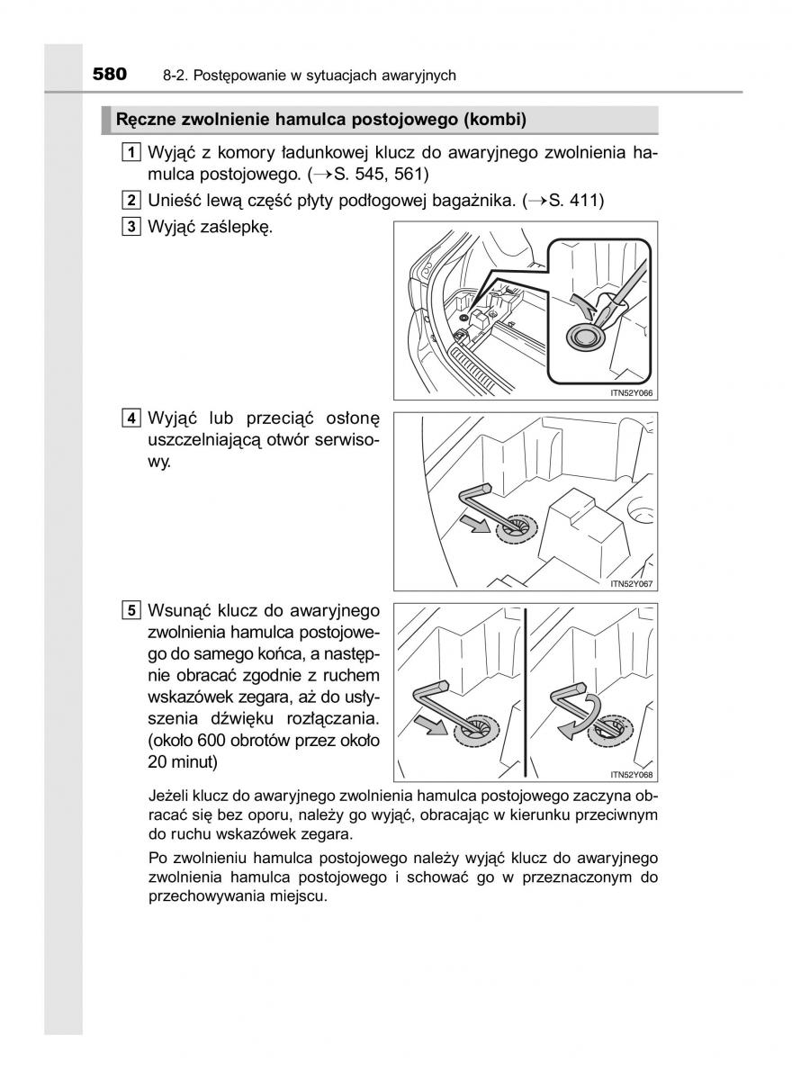 Toyota Avensis IV 4 instrukcja obslugi / page 580