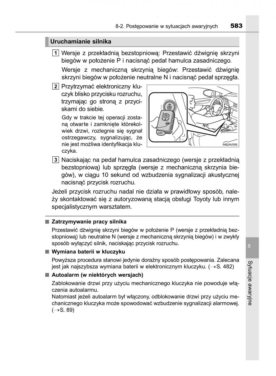 Toyota Avensis IV 4 instrukcja obslugi / page 583