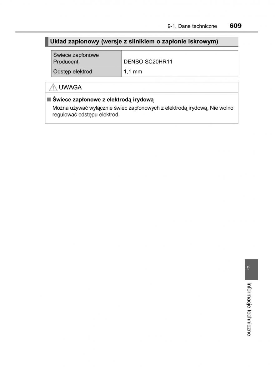 Toyota Avensis IV 4 instrukcja obslugi / page 609