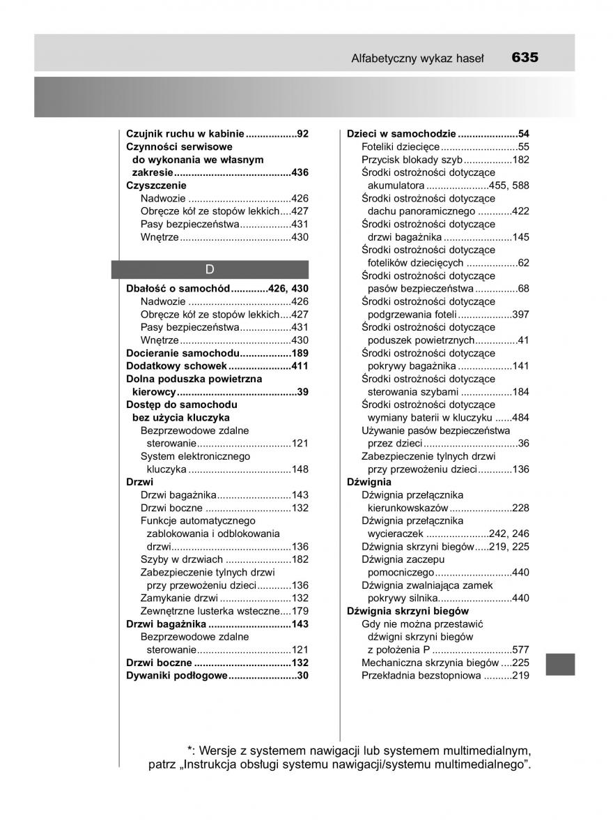 Toyota Avensis IV 4 instrukcja obslugi / page 635