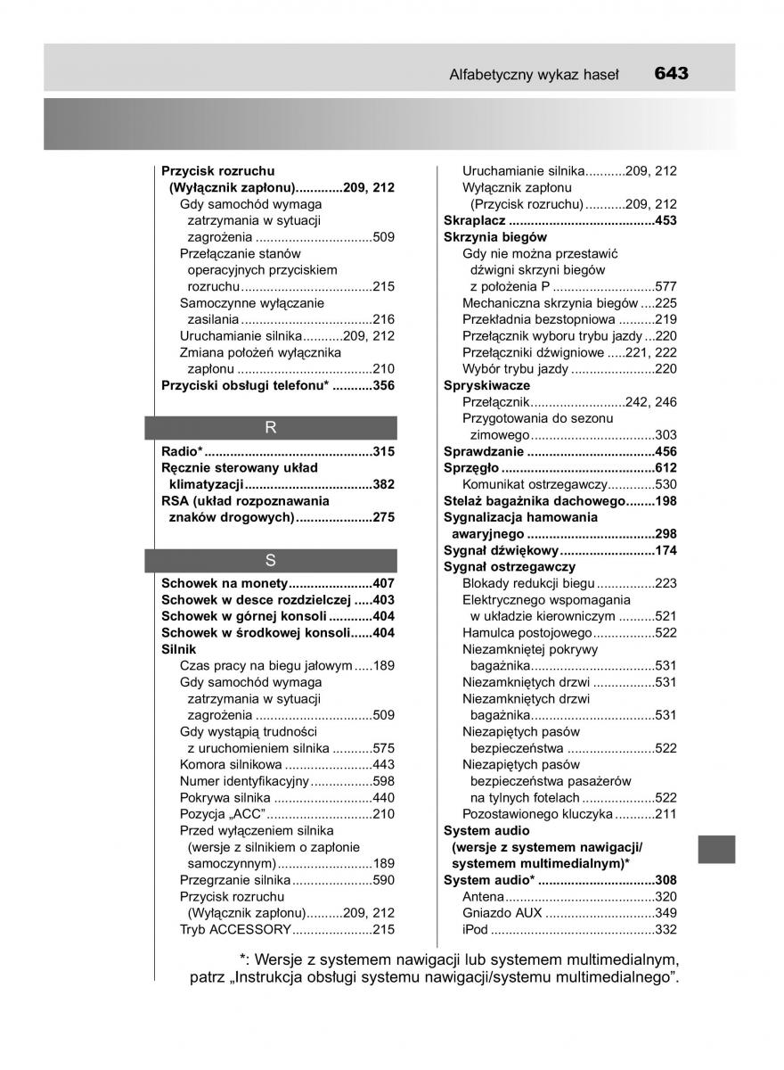 Toyota Avensis IV 4 instrukcja obslugi / page 643