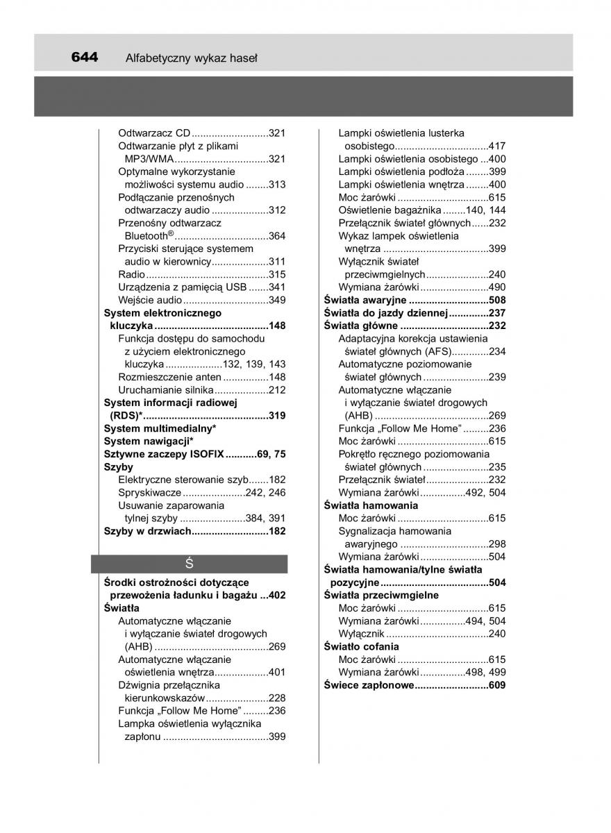 Toyota Avensis IV 4 instrukcja obslugi / page 644