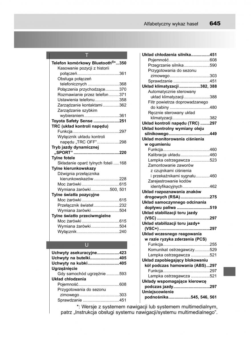 Toyota Avensis IV 4 instrukcja obslugi / page 645