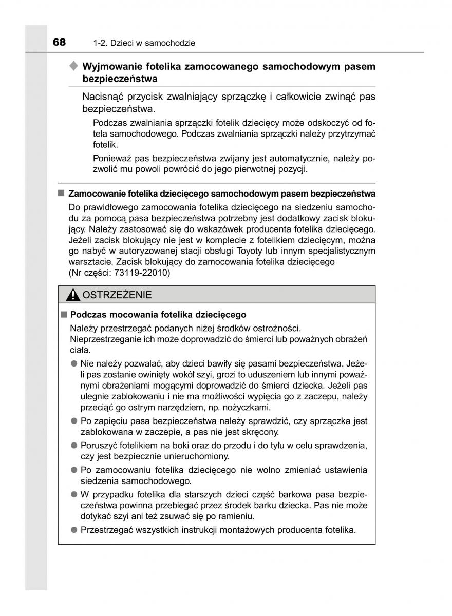 Toyota Avensis IV 4 instrukcja obslugi / page 68