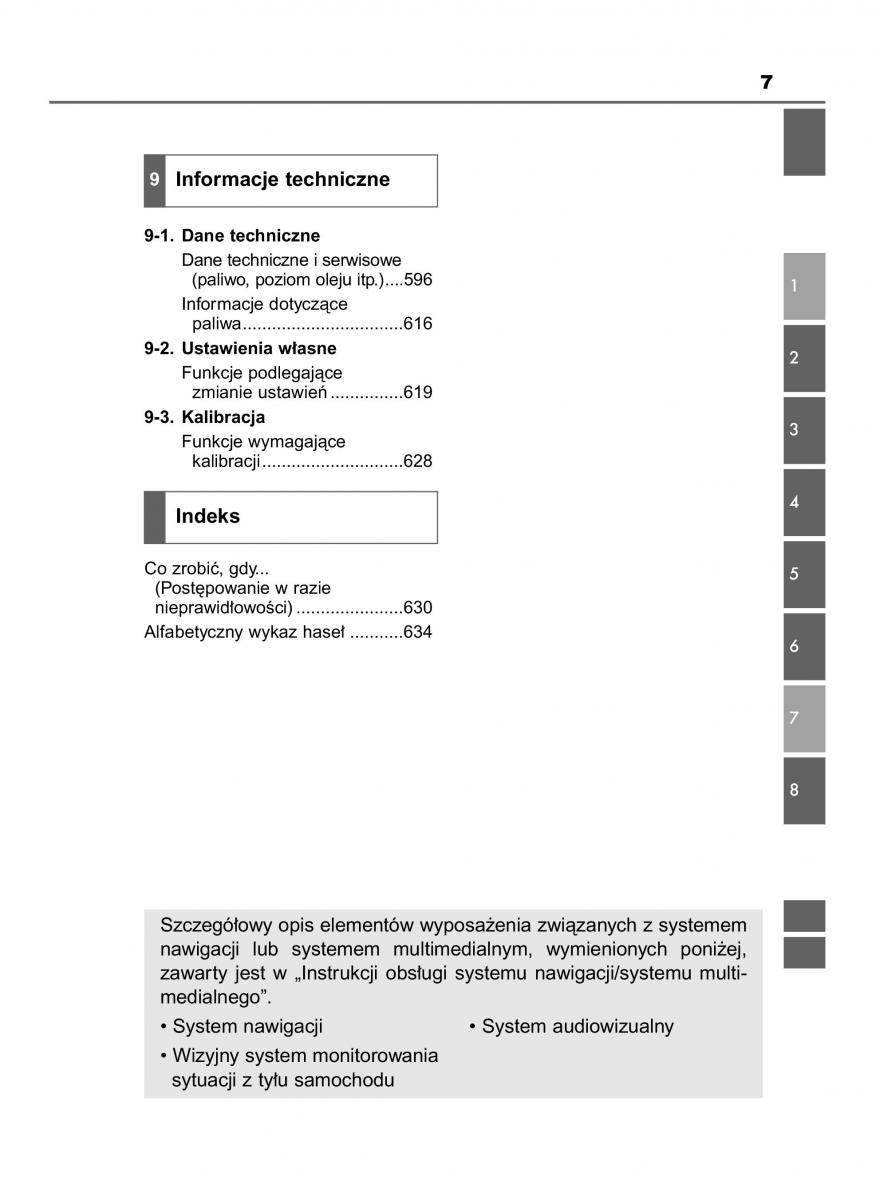 Toyota Avensis IV 4 instrukcja obslugi / page 7