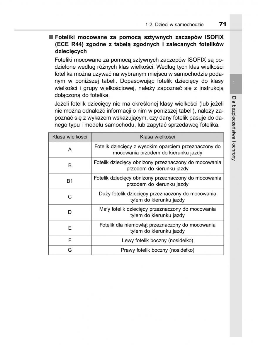 Toyota Avensis IV 4 instrukcja obslugi / page 71