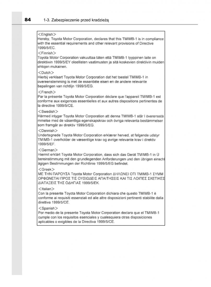 Toyota Avensis IV 4 instrukcja obslugi / page 84