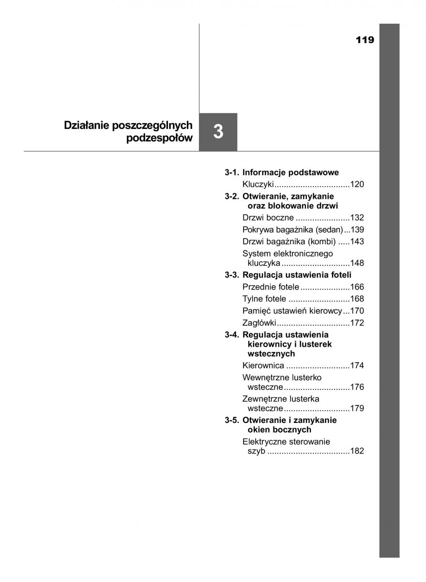 Toyota Avensis IV 4 instrukcja obslugi / page 119