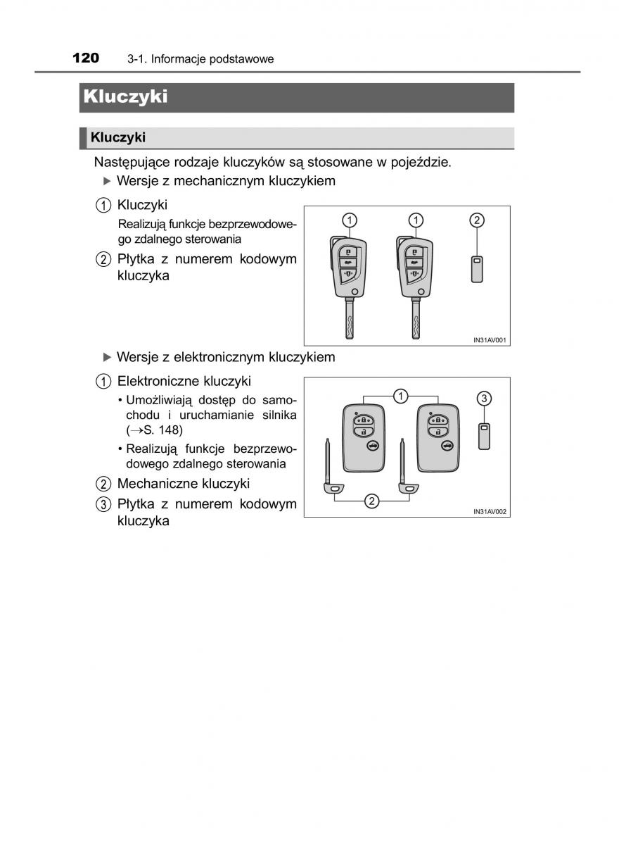 Toyota Avensis IV 4 instrukcja obslugi / page 120