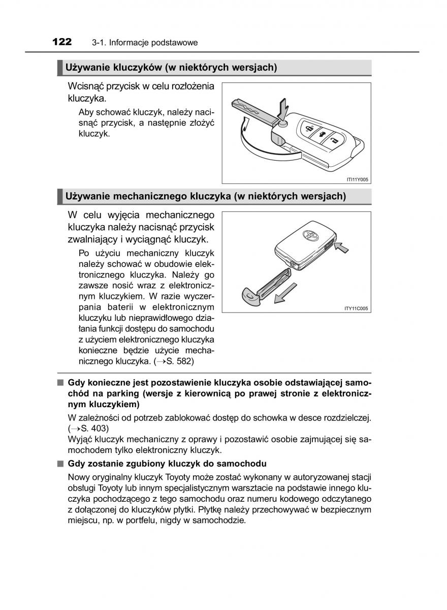 Toyota Avensis IV 4 instrukcja obslugi / page 122