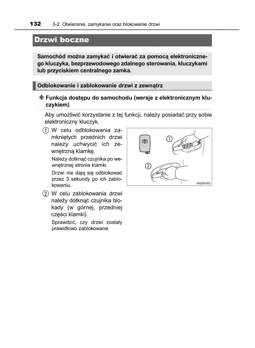 Toyota Avensis IV 4 instrukcja obslugi / page 132