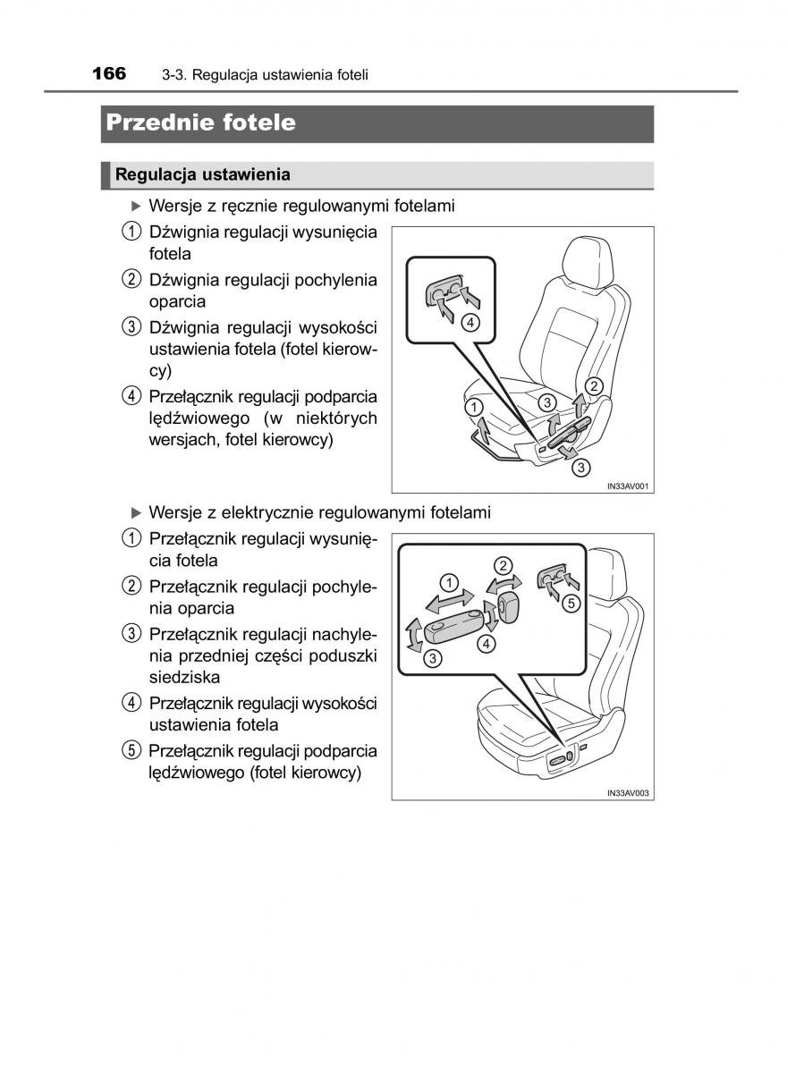 Toyota Avensis IV 4 instrukcja obslugi / page 166