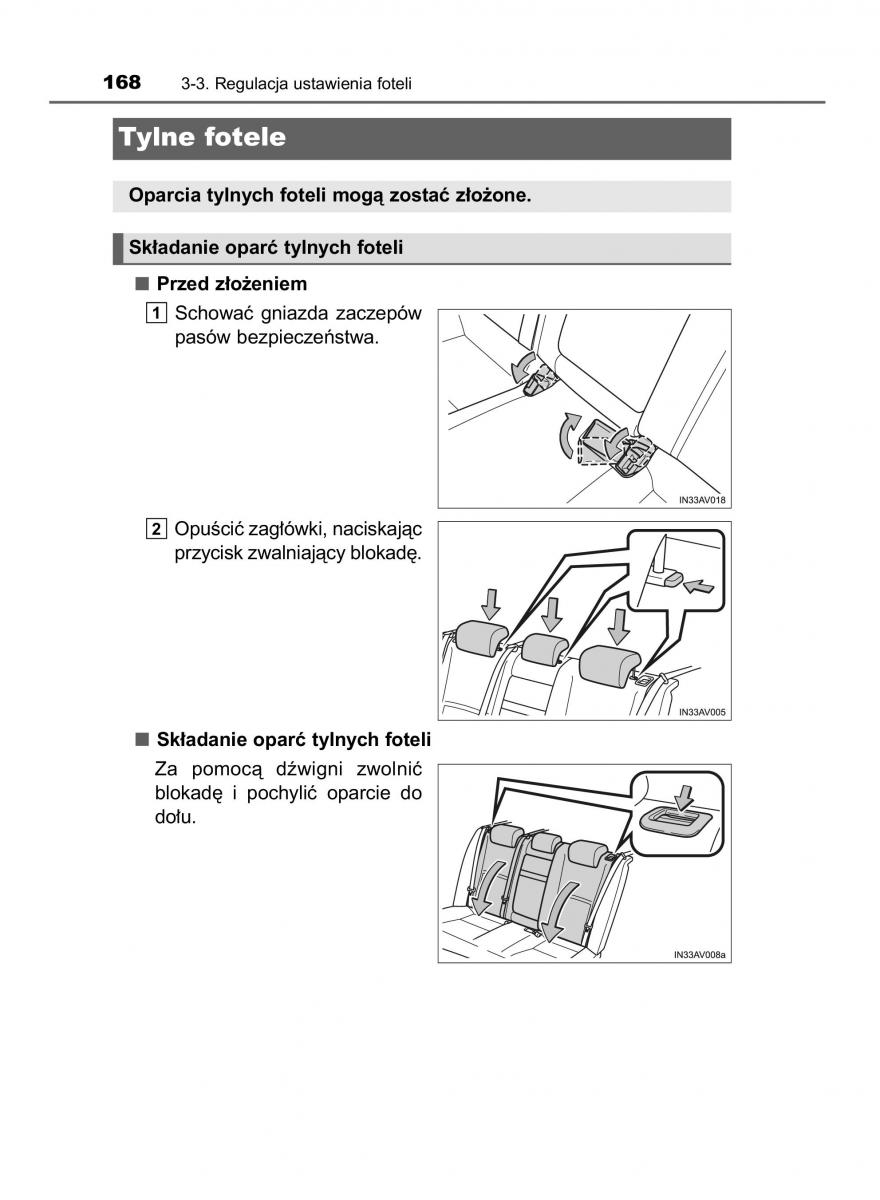 Toyota Avensis IV 4 instrukcja obslugi / page 168