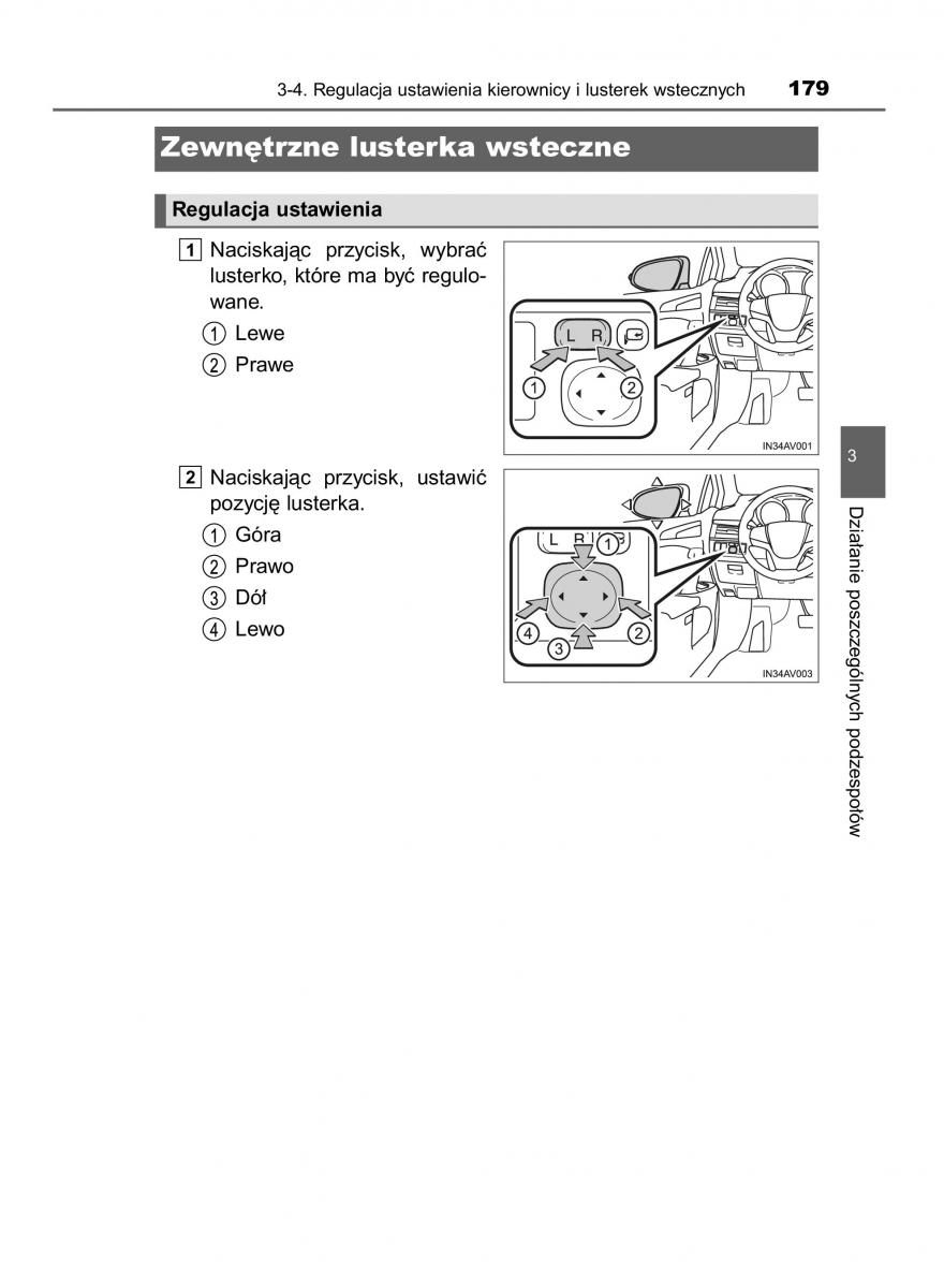 Toyota Avensis IV 4 instrukcja obslugi / page 179